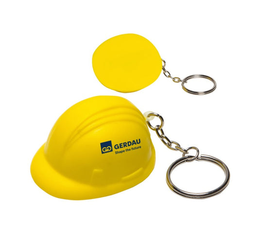 Hard Hat Stress Reliever Key Chain